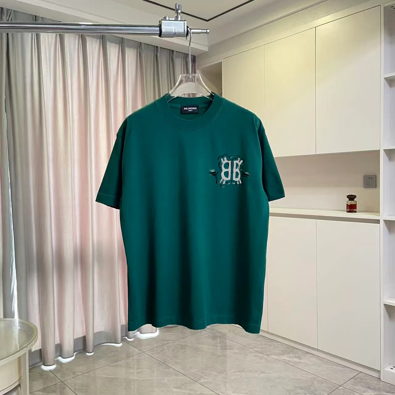 BALENCI*GA 2026 New Arrival logo 320g T Same Style Size：S M L XL XXL ：Black Red Green